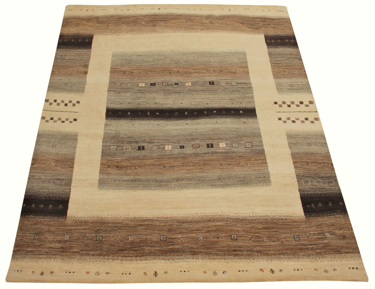 Hand-Woven Loribaft Gabbeh Rug