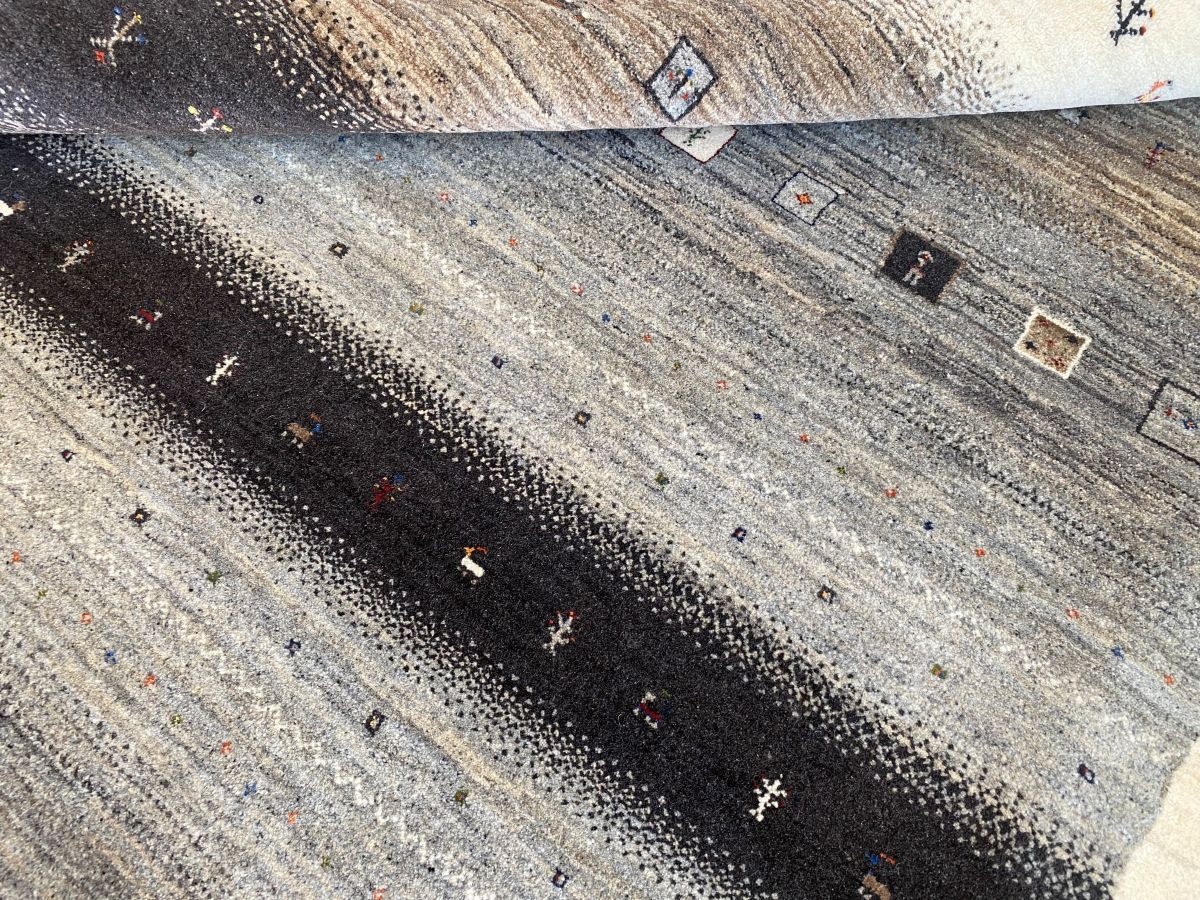 Hand-Woven Loribaft Gabbeh Rug