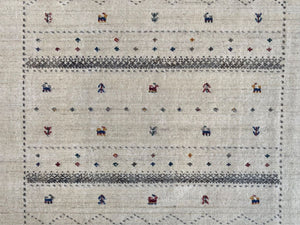 Hand-Woven Loribaft Gabbeh Rug