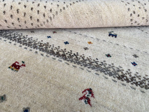 Hand-Woven Loribaft Gabbeh Rug