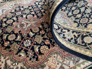 Fine Hand-Woven Persian Tabriz Mahi Design Carpet