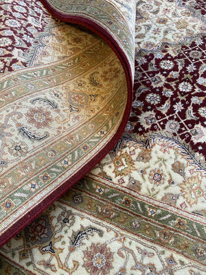 Fine Hand-Woven Persian Tabriz Mahi Design Carpet