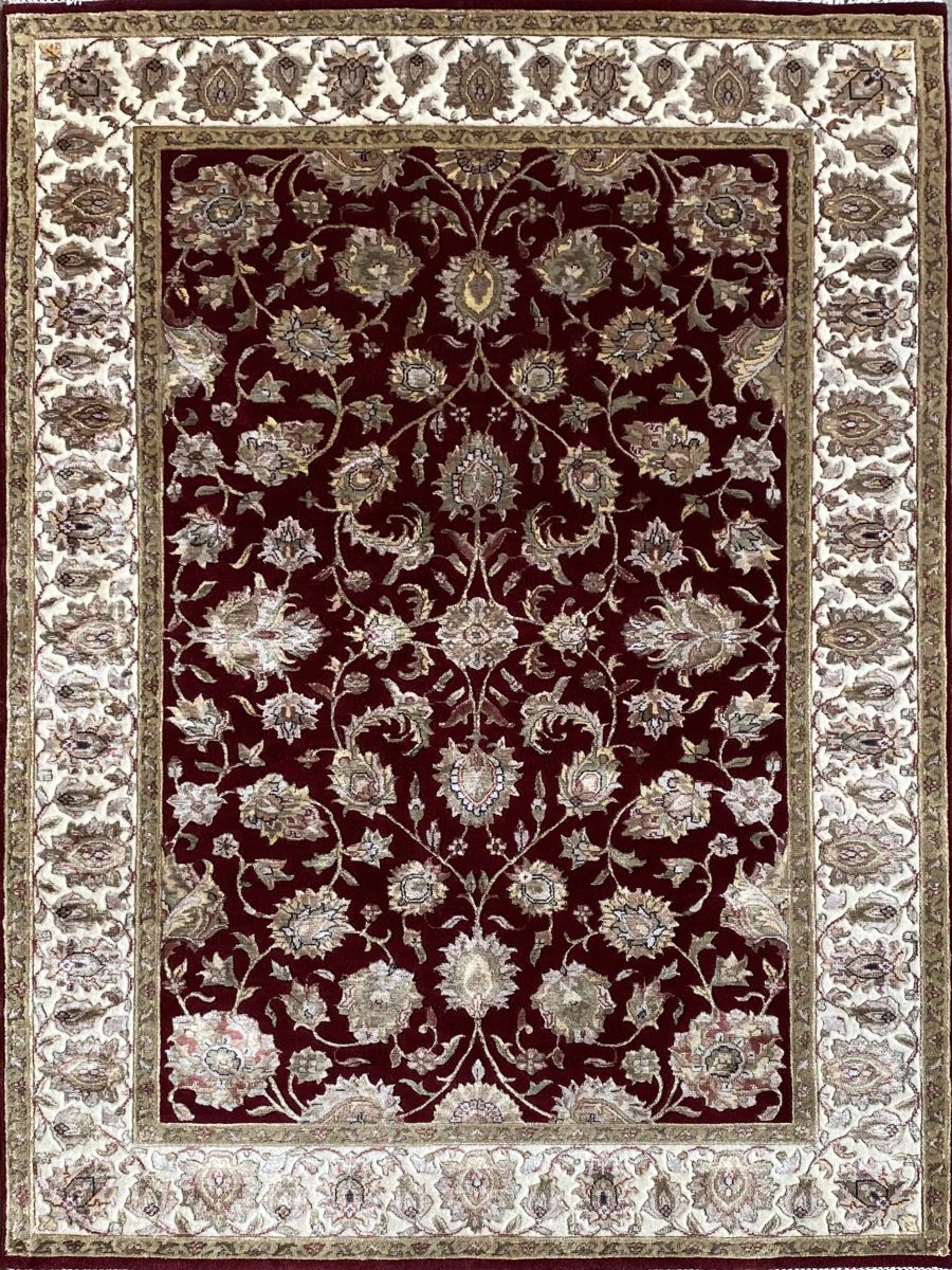 Traditional Hand-Woven Tabriz Design Carpet