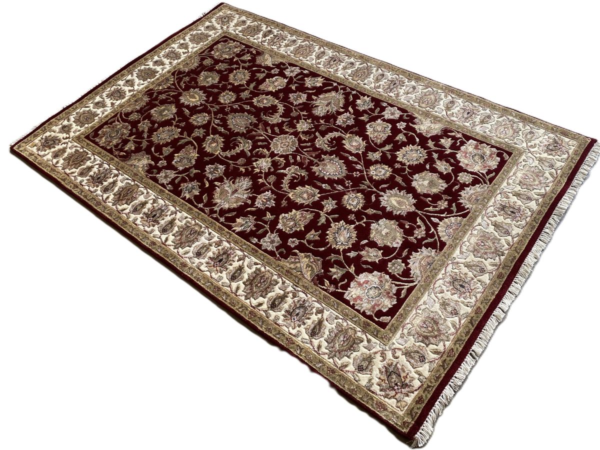 Traditional Hand-Woven Tabriz Design Carpet