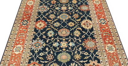 Hand-Woven Serapi Heriz Design Carpet