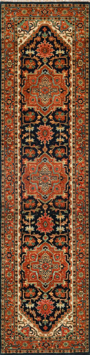 Traditional Hand-Woven Serapi Heriz Runner