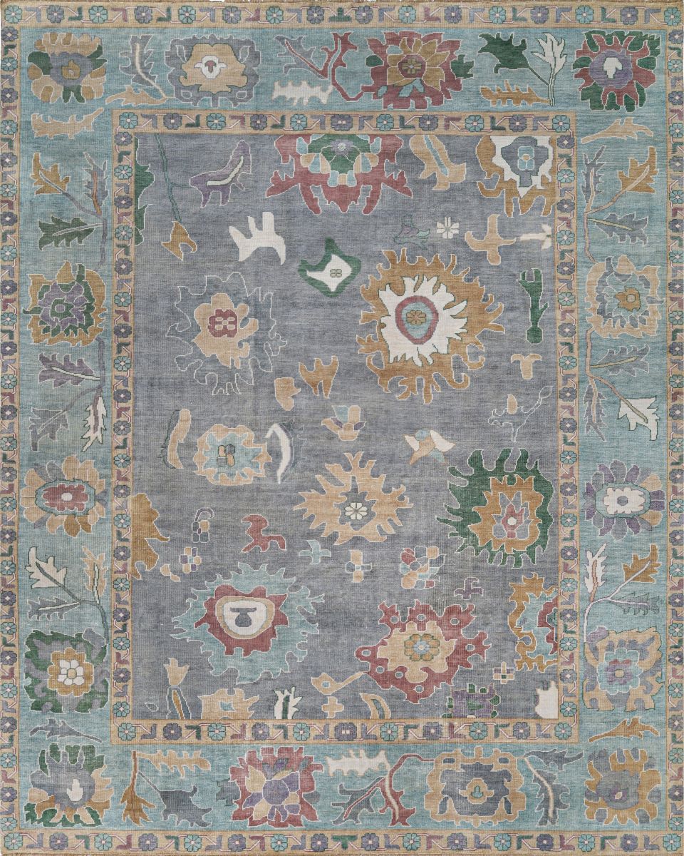 Hand-Knotted Ushak Sultanabad Collection