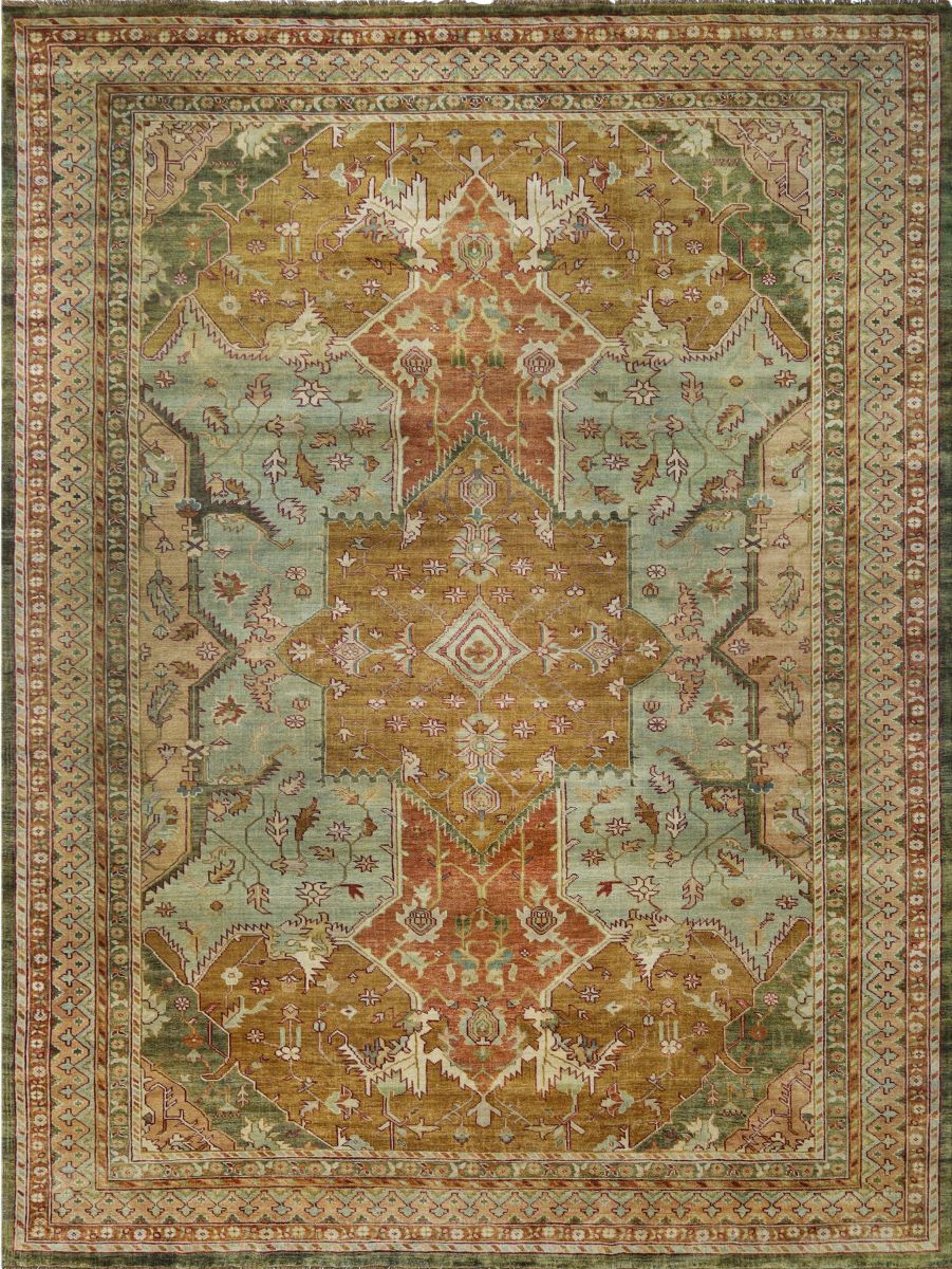 Hand-Knotted Ushak Sultanabad Collection