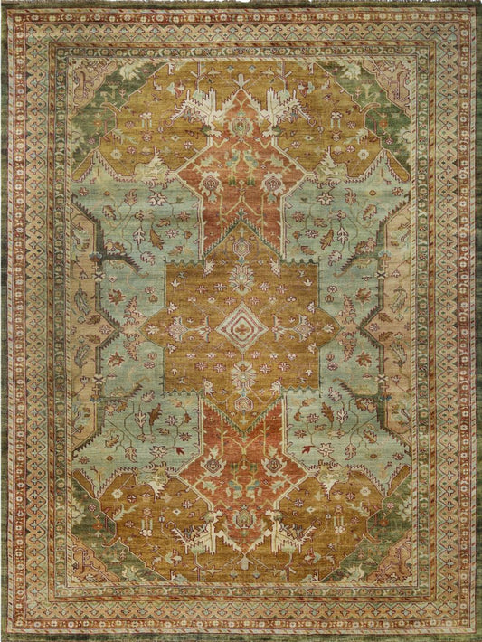 Hand-Knotted Ushak Sultanabad Collection