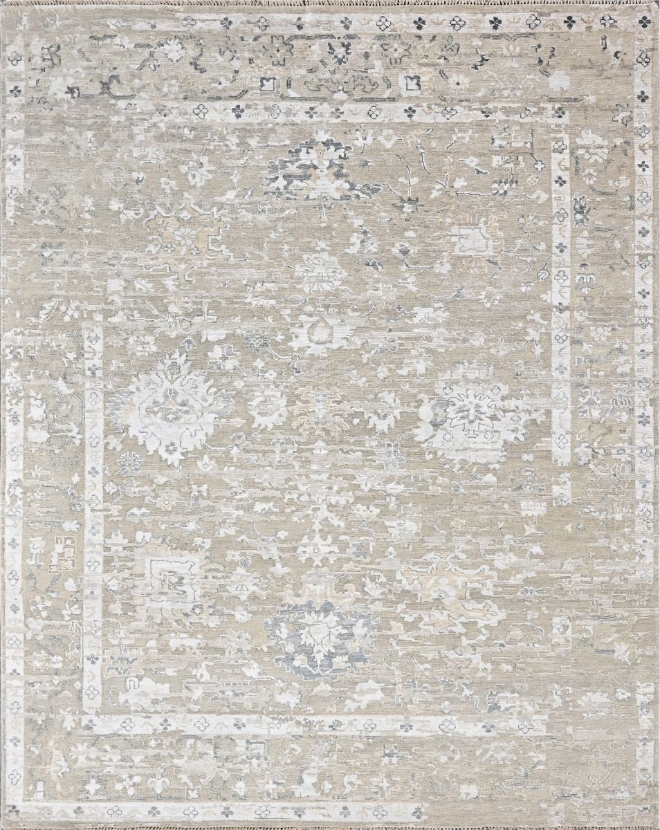 Hand-Knotted Modern Ushak  Sultanabad Collection