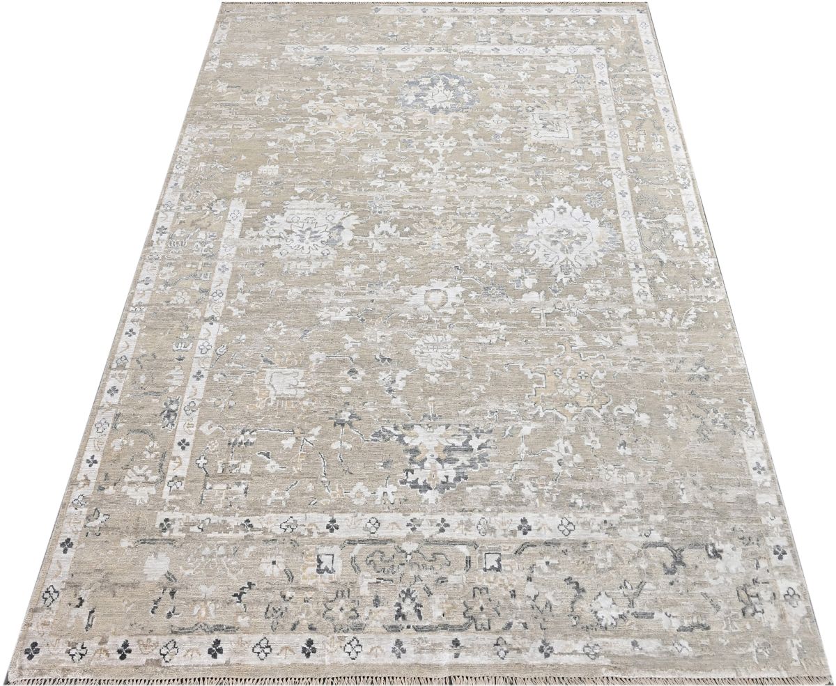 Hand-Knotted Modern Ushak  Sultanabad Collection