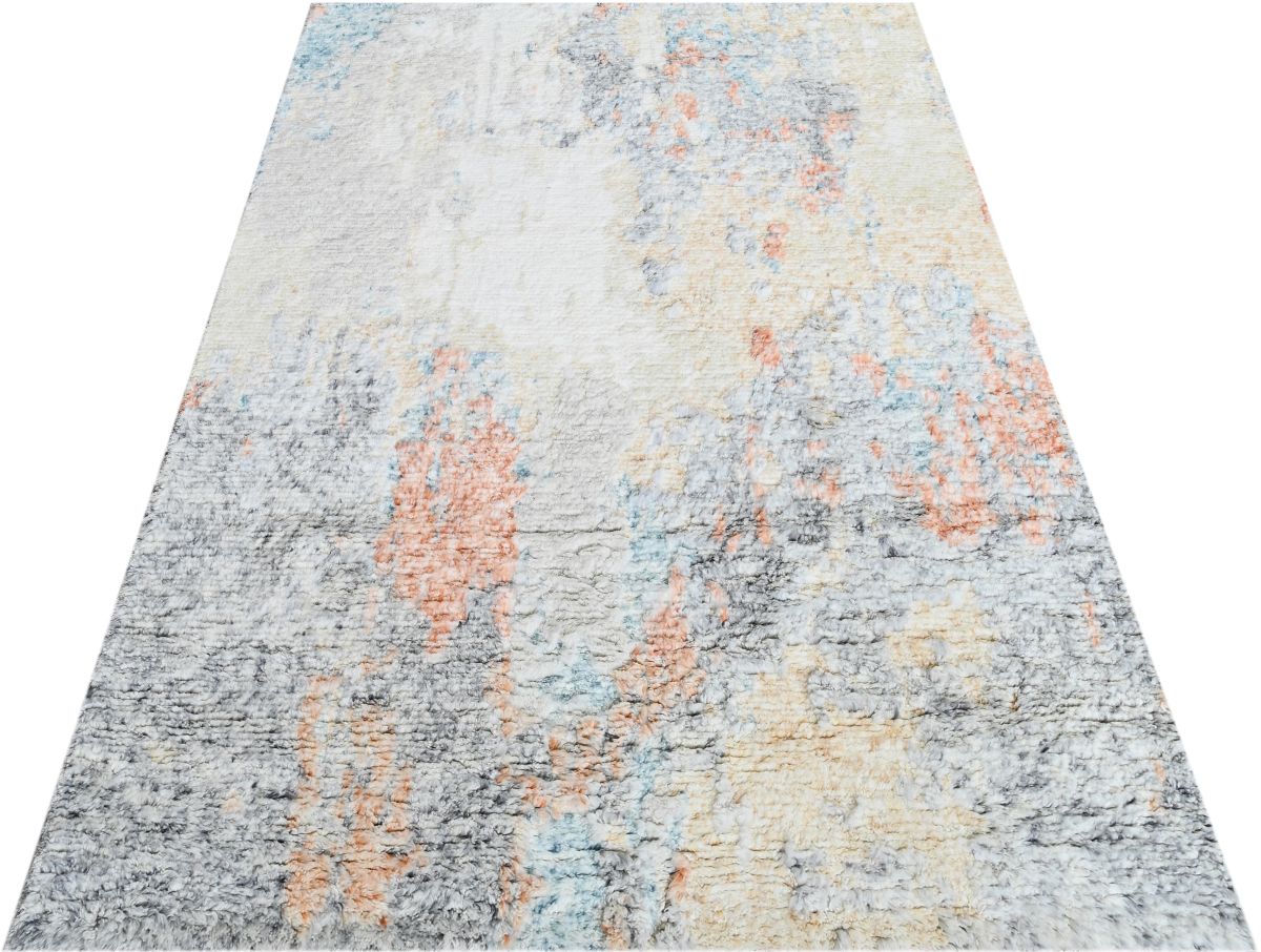 Hand-Woven Modern Moroccan Carpet