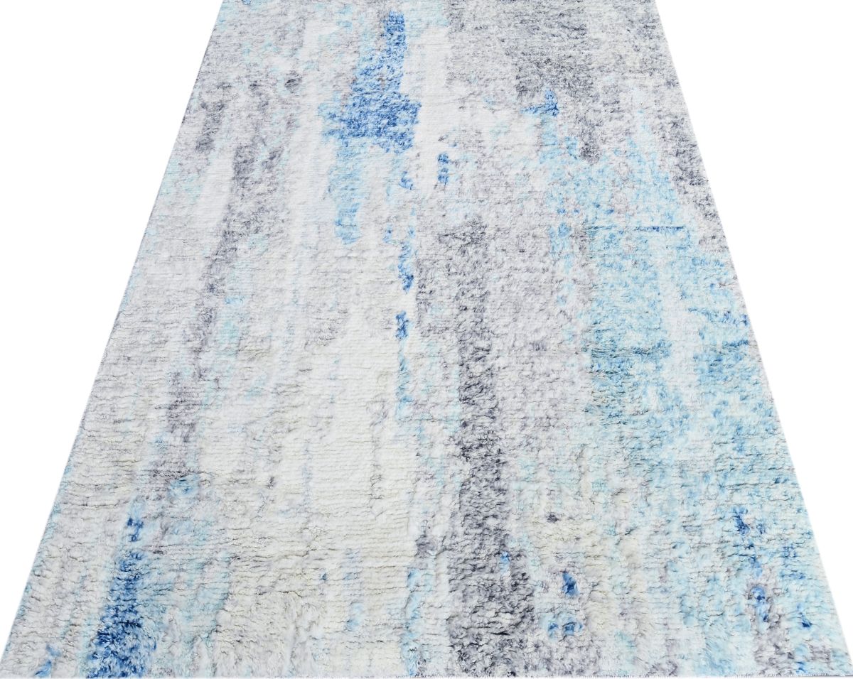 Hand-Woven Modern Moroccan Carpet