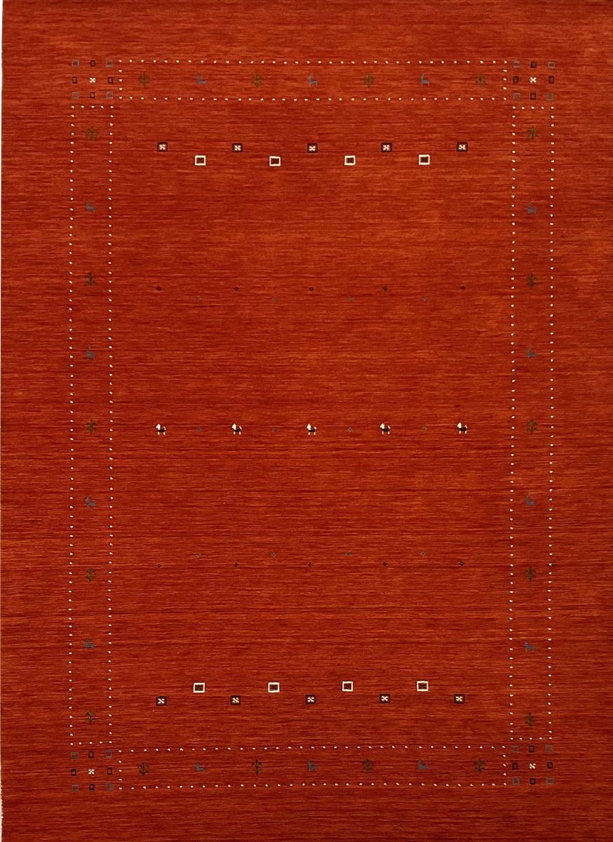 Hand-Woven Loribaft Gabbeh Rug