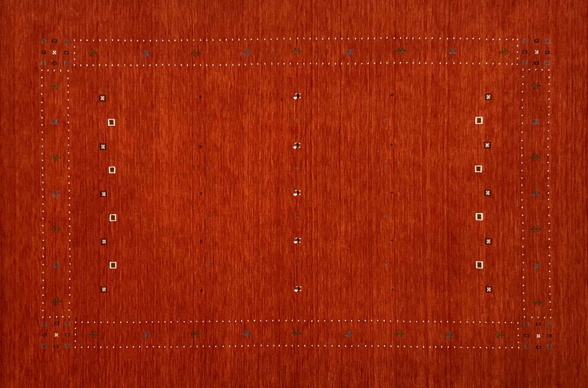 Hand-Woven Loribaft Gabbeh Rug