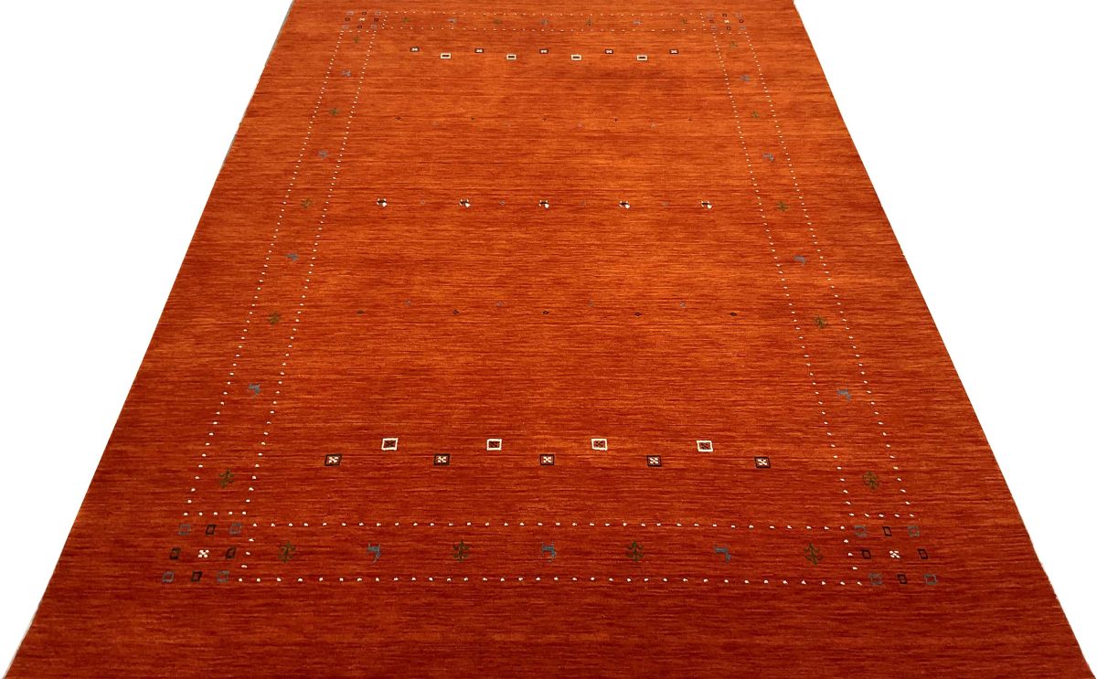 Hand-Woven Loribaft Gabbeh Rug