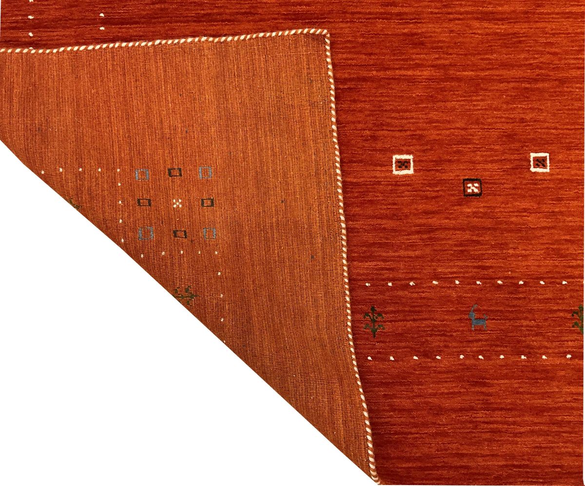 Hand-Woven Loribaft Gabbeh Rug