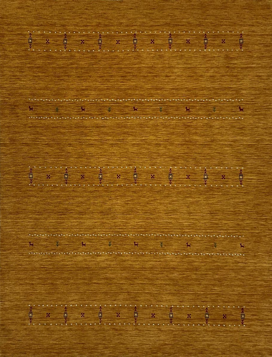 Hand-Woven Loribaft Gabbeh Rug