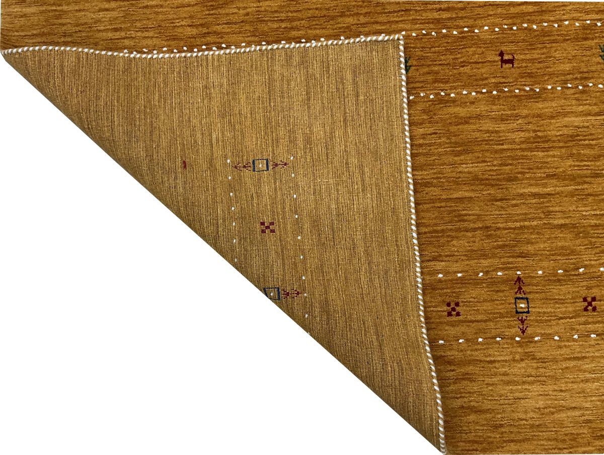 Hand-Woven Loribaft Gabbeh Rug