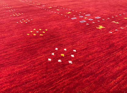 Hand-Woven Loribaft Gabbeh Rug