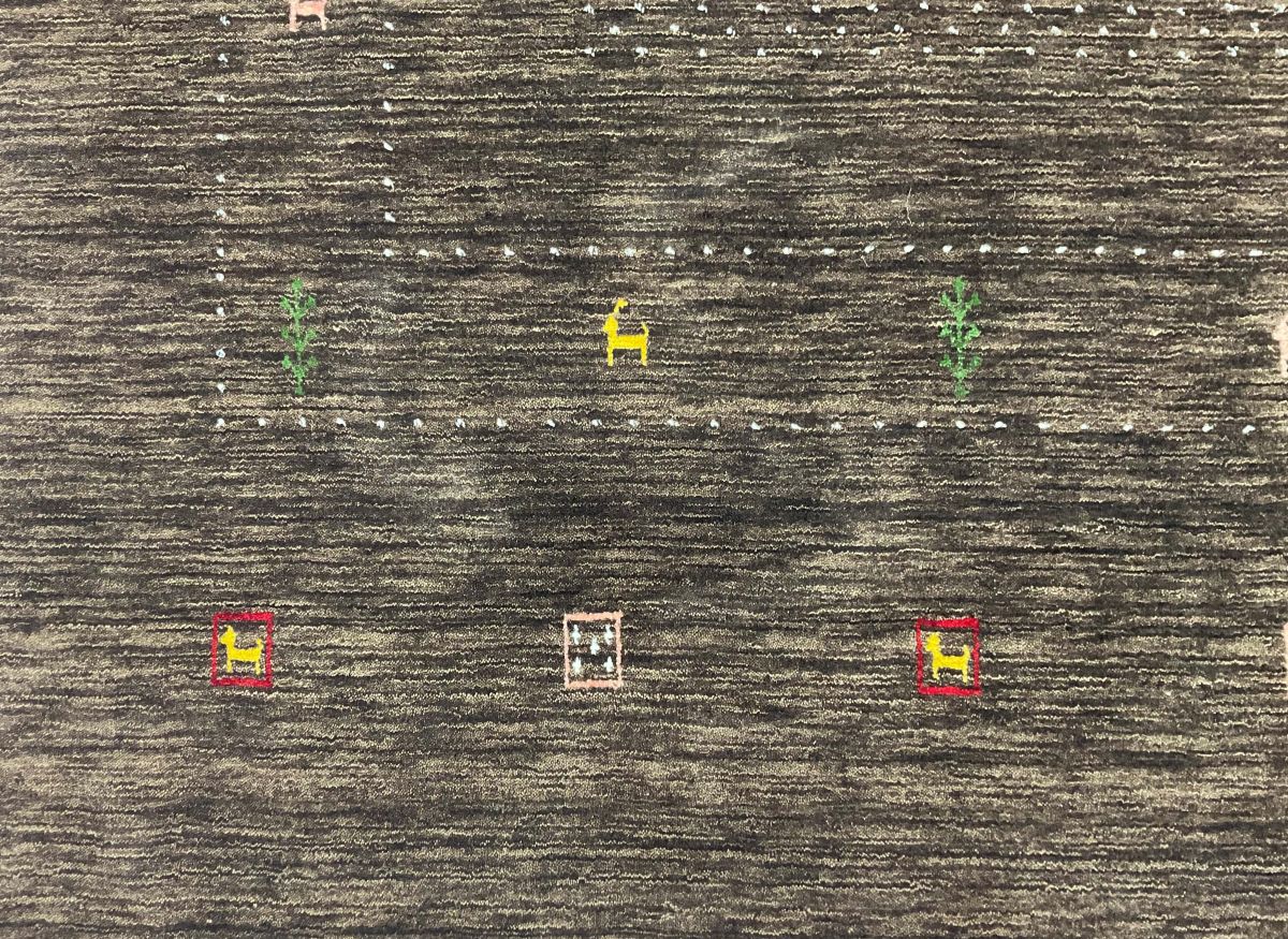 Hand-Woven Loribaft Gabbeh Rug