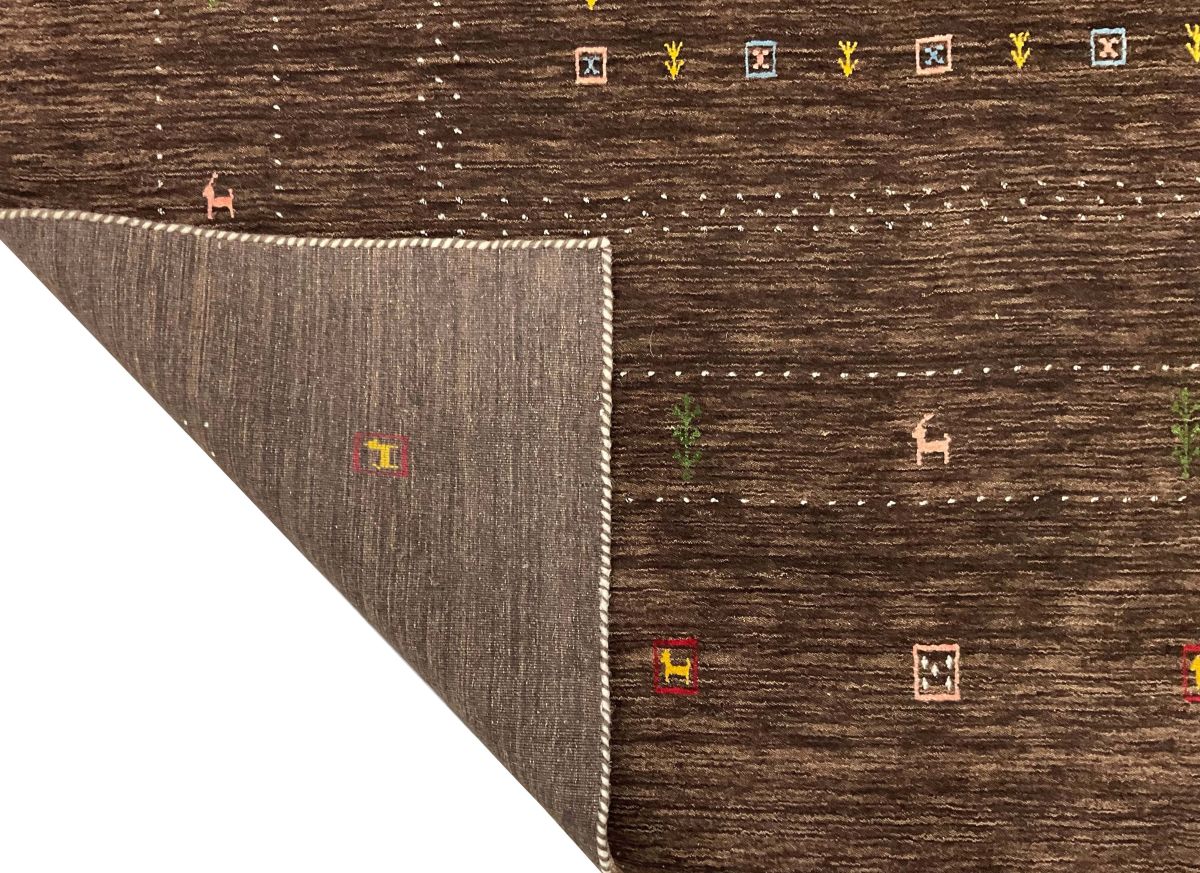 Hand-Woven Loribaft Gabbeh Rug