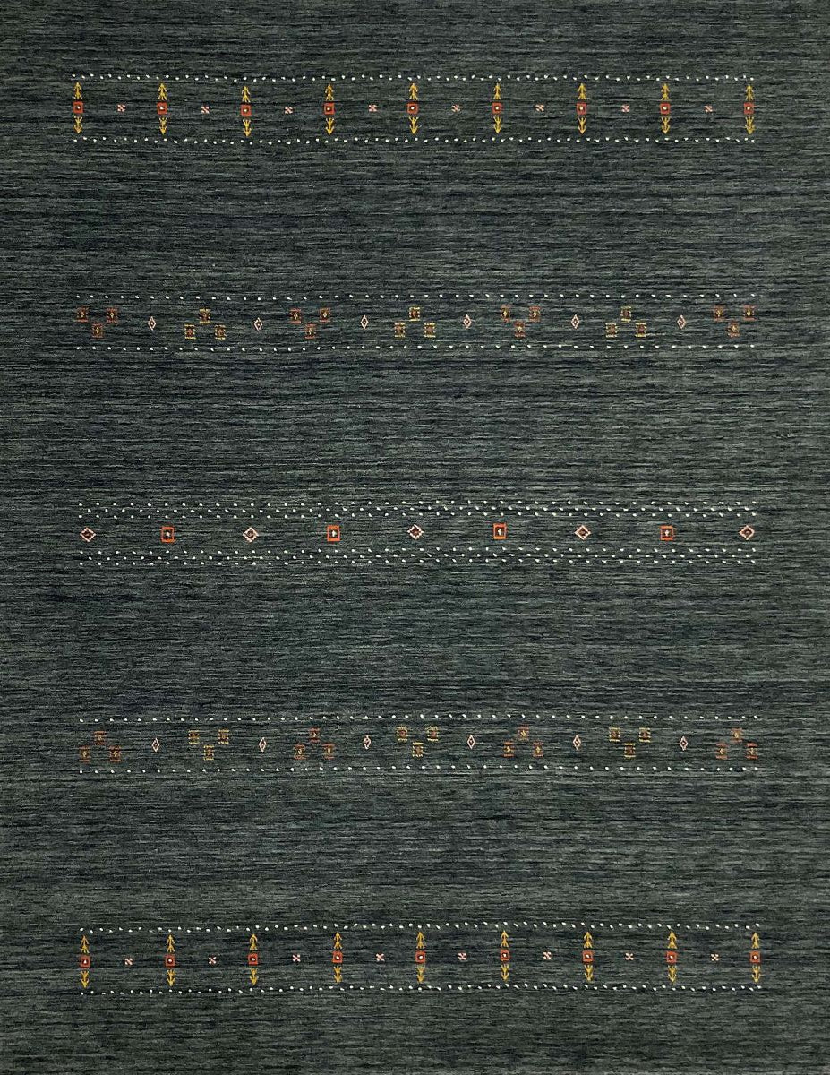 Hand-Woven Loribaft Gabbeh Rug