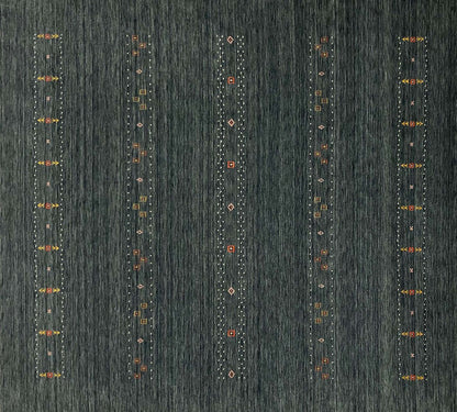 Hand-Woven Loribaft Gabbeh Rug