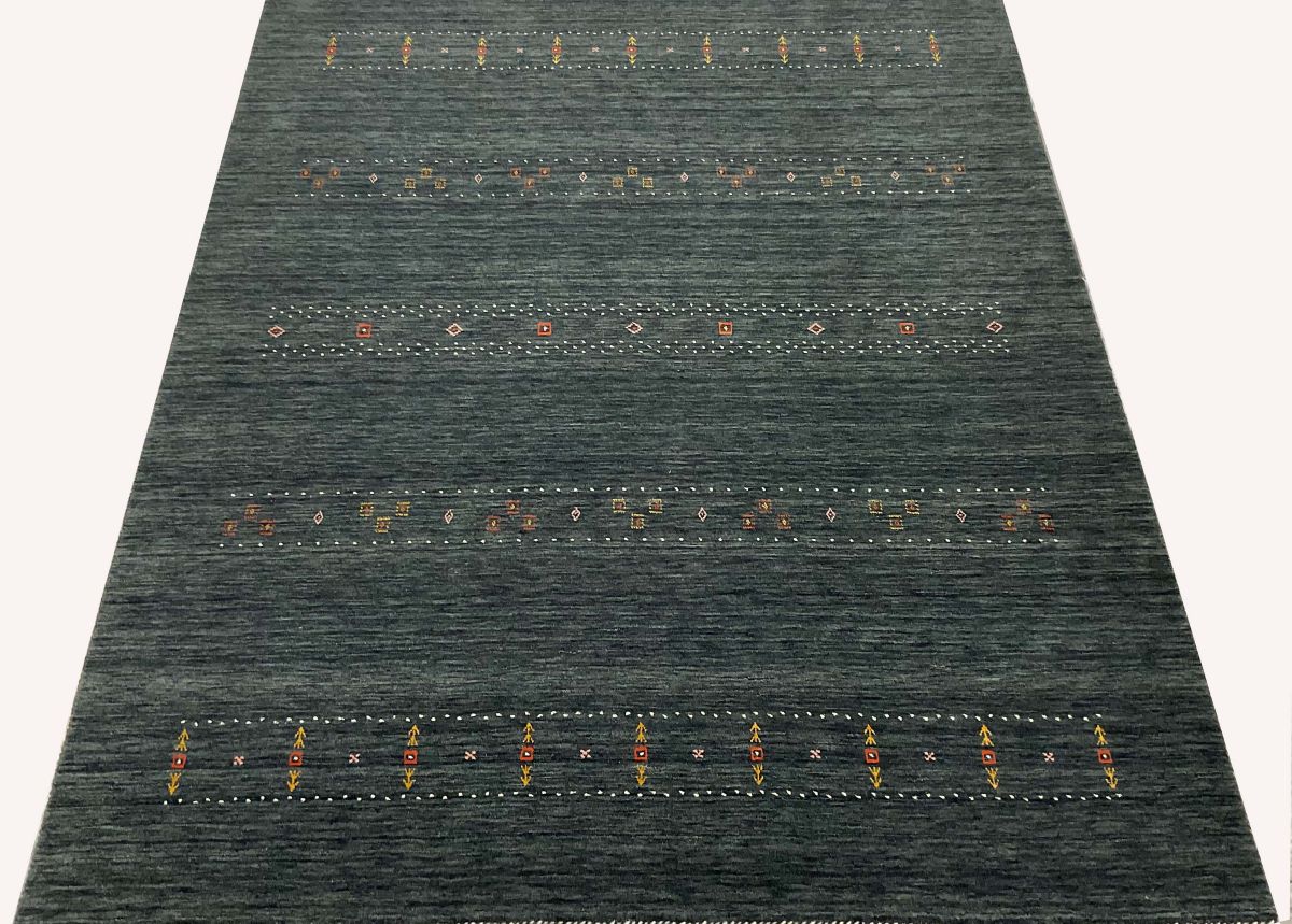Hand-Woven Loribaft Gabbeh Rug