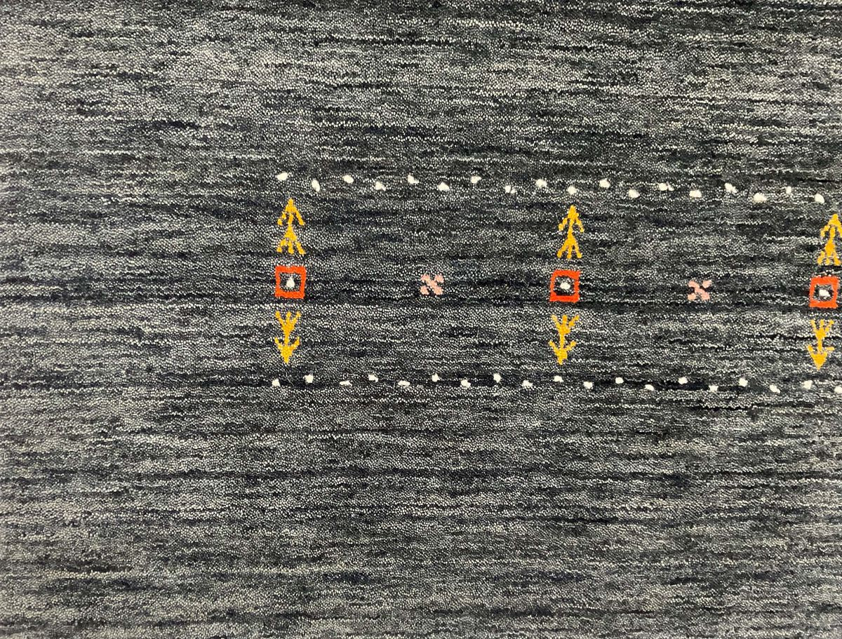 Hand-Woven Loribaft Gabbeh Rug