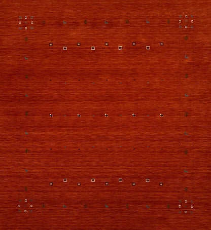 Hand-Woven Loribaft Gabbeh Rug