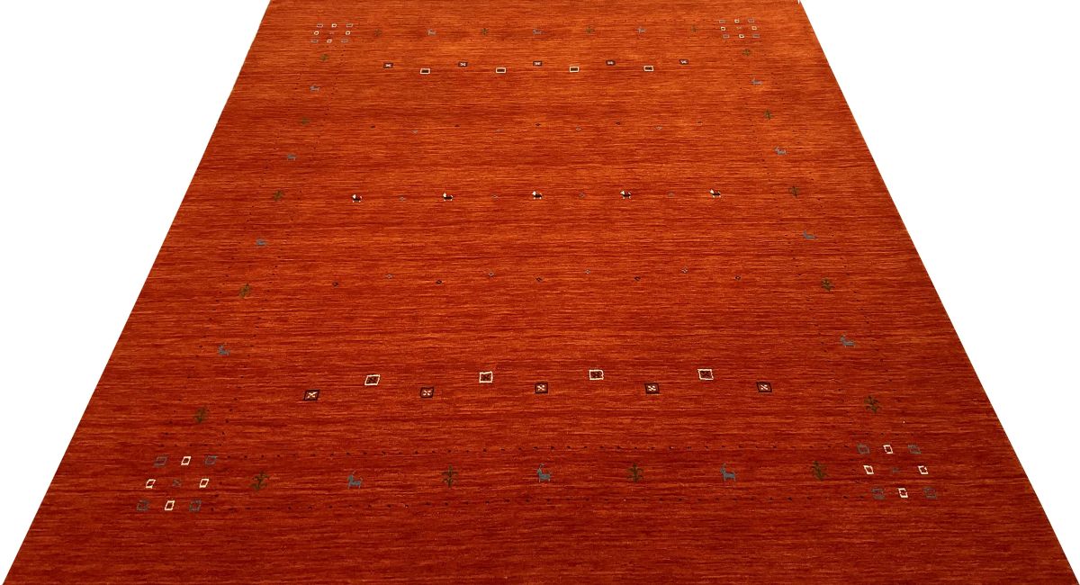 Hand-Woven Loribaft Gabbeh Rug