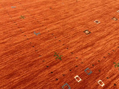 Hand-Woven Loribaft Gabbeh Rug