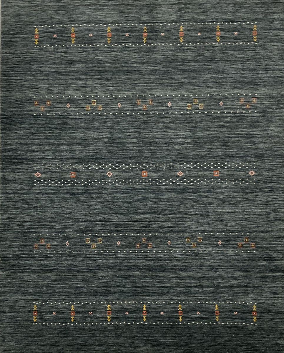 Hand-Woven Loribaft Gabbeh Rug