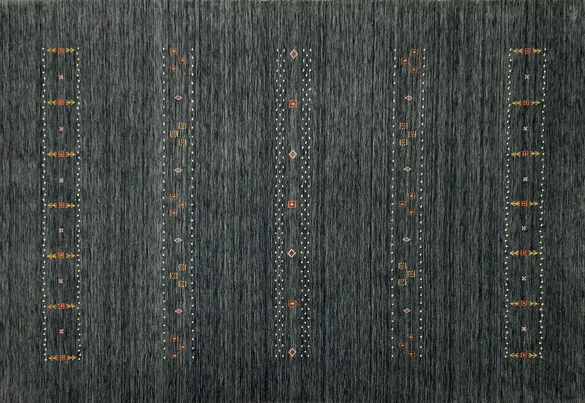 Hand-Woven Loribaft Gabbeh Rug