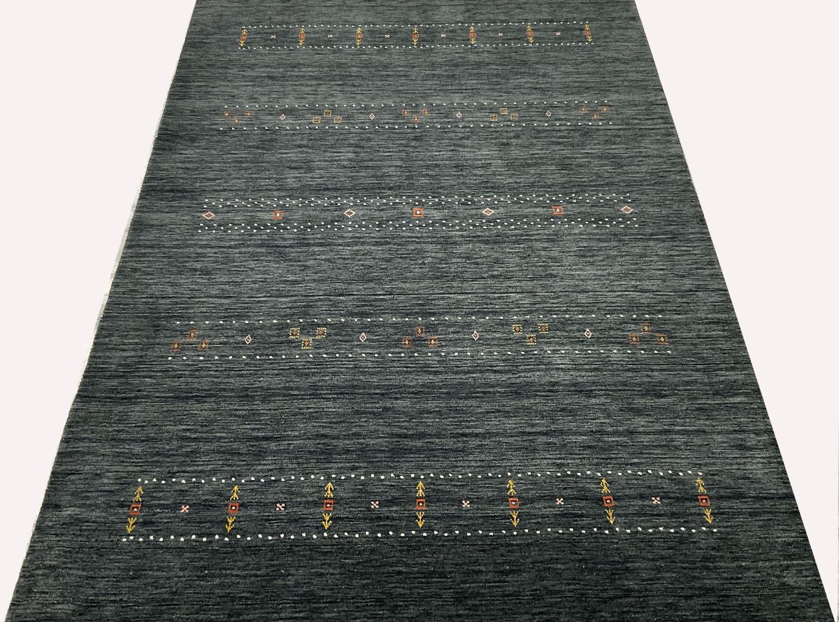 Hand-Woven Loribaft Gabbeh Rug