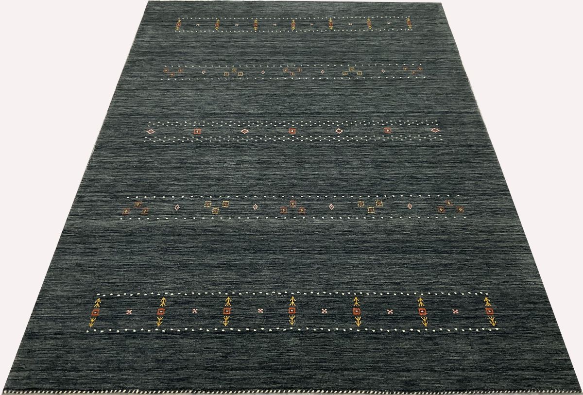 Hand-Woven Loribaft Gabbeh Rug