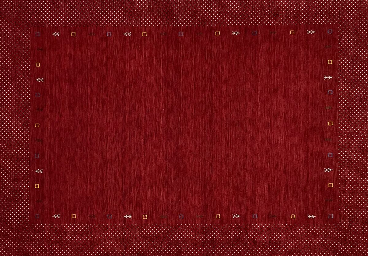 Hand-Woven Loribaft Gabbeh Rug