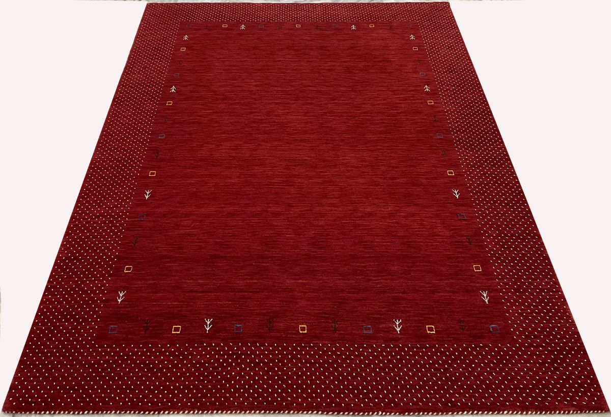 Hand-Woven Loribaft Gabbeh Rug