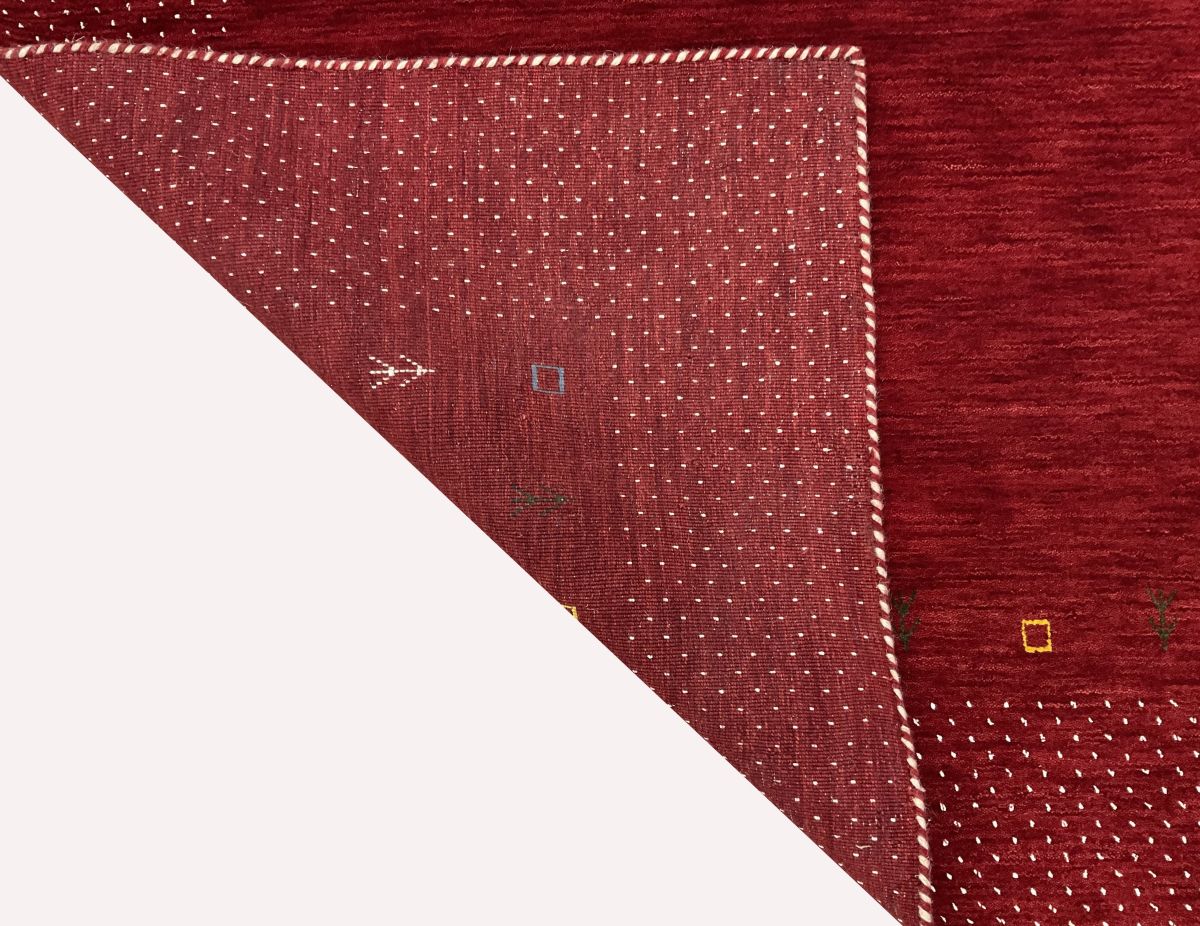 Hand-Woven Loribaft Gabbeh Rug