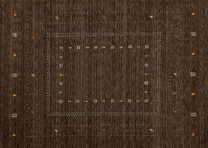 Hand-Woven Loribaft Gabbeh Rug