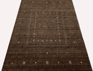 Hand-Woven Loribaft Gabbeh Rug