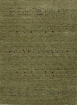 Hand-Woven Loribaft Gabbeh Rug