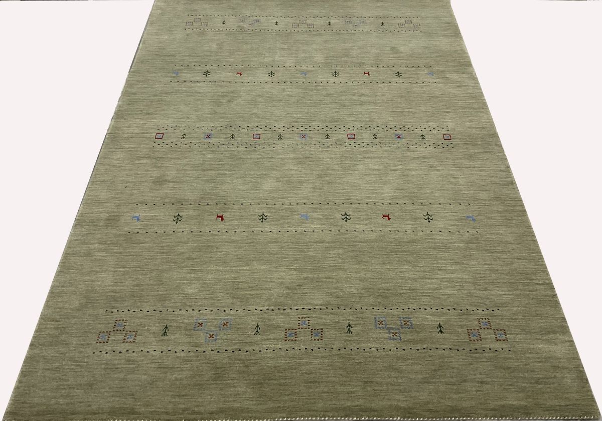 Hand-Woven Loribaft Gabbeh Rug
