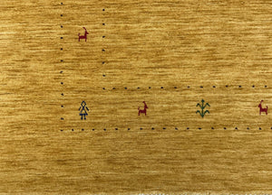 Hand-Woven Loribaft Gabbeh Rug