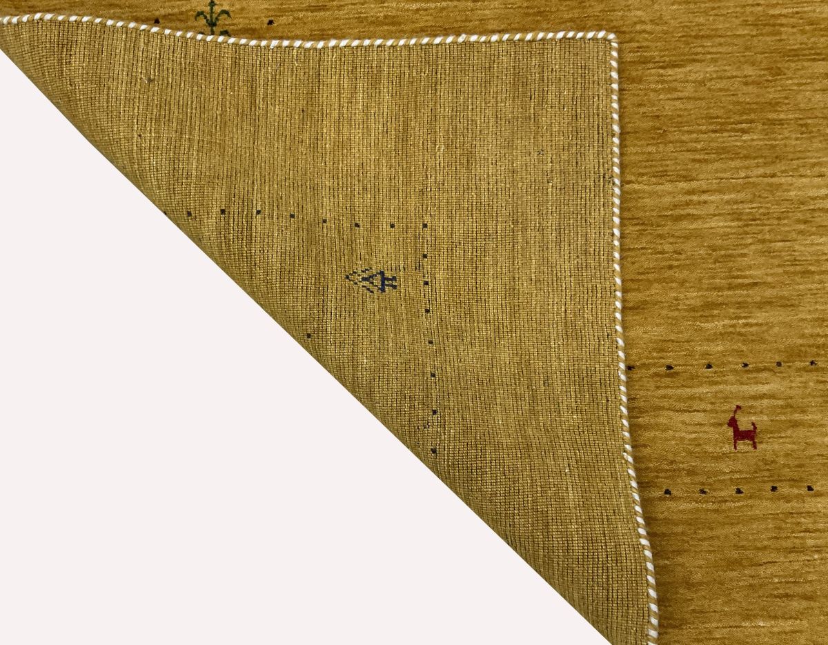 Hand-Woven Loribaft Gabbeh Rug