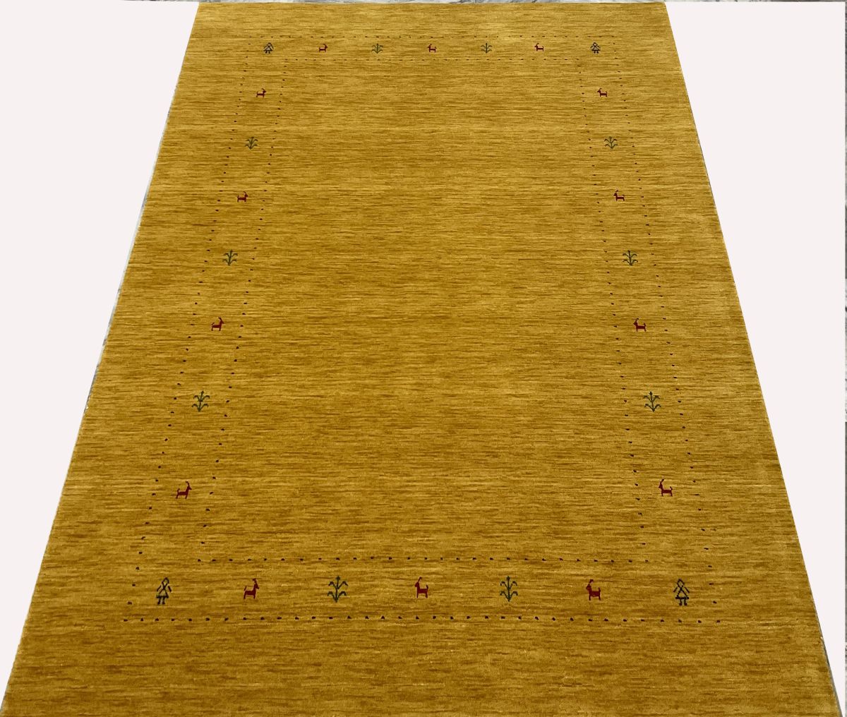 Hand-Woven Loribaft Gabbeh Rug