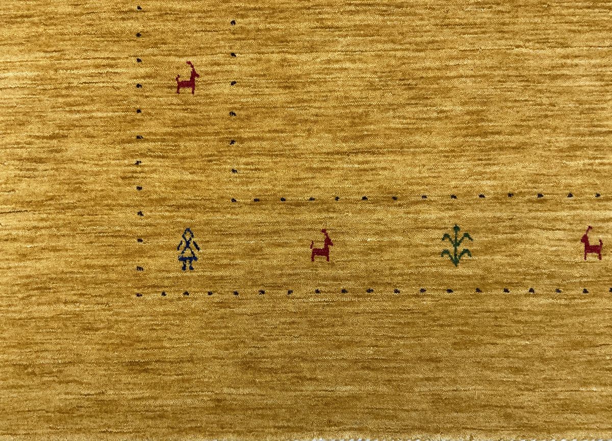 Hand-Woven Loribaft Gabbeh Rug
