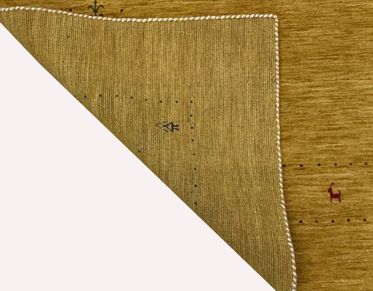 Hand-Woven Loribaft Gabbeh Rug