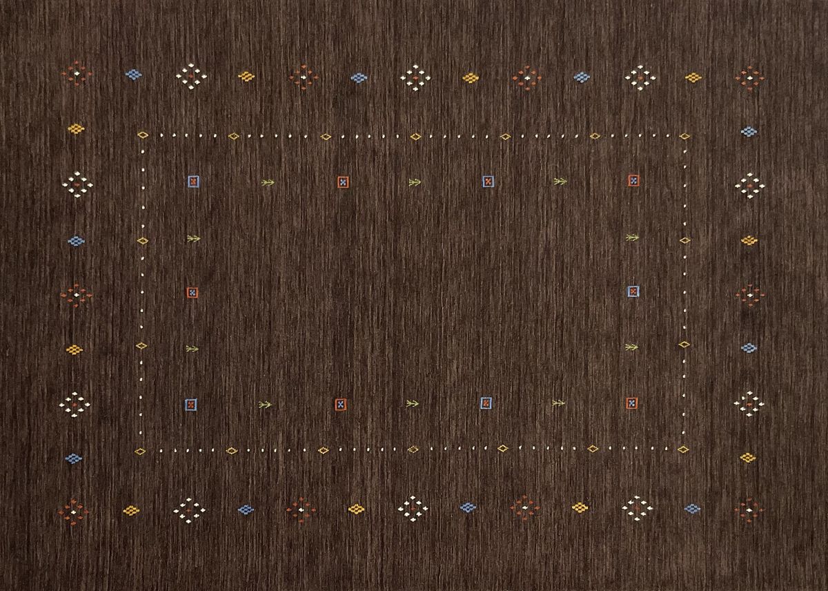 Hand-Woven Loribaft Gabbeh Rug